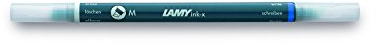 LAMY Ink-x Effaceur d'encre - Effaceur d'encre bleu pétrole en plastique avec pointe effaçable et pointe correctrice - Pointe M