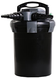 AquaForte CBF-8000 Druckfilter, Schwarz, 34 x 34 x 53 cm, SG524