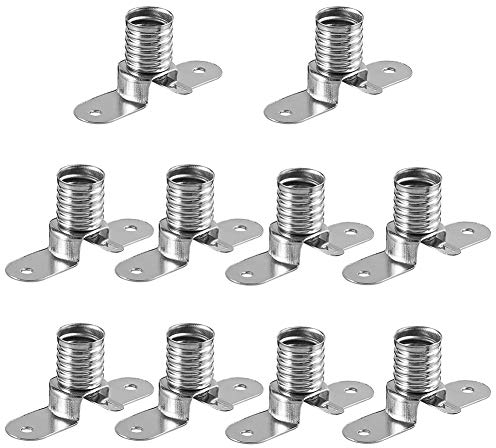 GutReise E10 LED lampadine Lampade Base Zoccolo, 10pcs E10 vite montaggio piccolo supporto lampadine