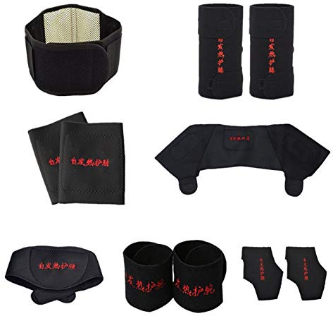 YLFC 11 Teile/Satz Selbst Heizung Turmalin Gürtel Magnetische Therapie Hals Schulter Haltung Correcter Knie Unterstützung Klammer Massager Produkte (Size : Large)