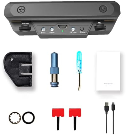 SDADS X0 Guitar Pickup Preamp Soundhole Pickup with Volume & Tone Control Musical Instrument Accessories for Acoustic Guitar