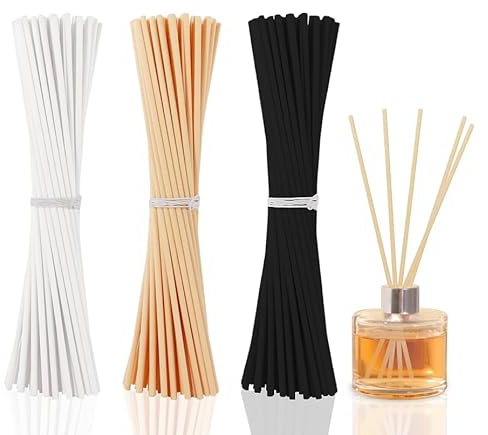 180 Stück Reed Diffuser Sticks, Duftstäbchen Nachfüllpack, Rattanstäbchen für Raumduft, Ersatz Diffuser Sticks, Ersatz Duft Stäbe Für Raumduft, Rattanstäbchen Holzstäbchen Sticks