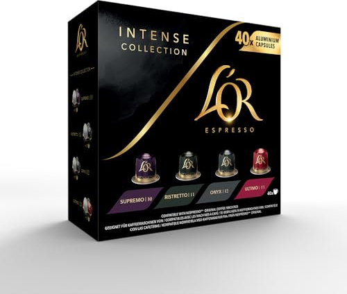 L'OR Espresso Intense Variety Box Coffee Pods x40 (Pack of 5, Total 200 Capsules)