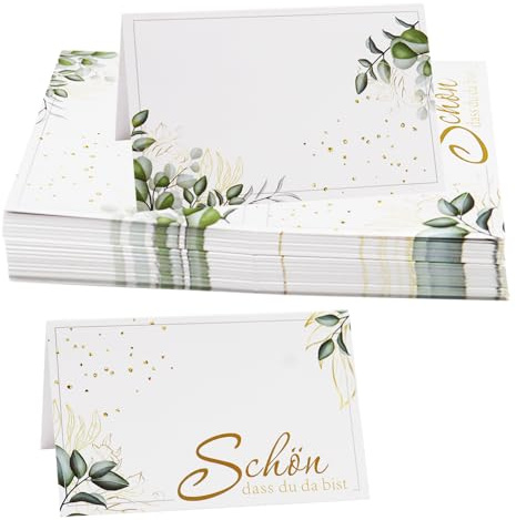 Lot de 50 cartons de table vierges pour mariage, anniversaire, communion, confirmation, mariage, anniversaire, confirmation, communion, baptême