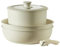 Kitchen Cookware Sets - Non Stick Cooking Set | Induction Cookware Sets, Pans for Cooking, Safe Panspots Set, Nonstick Cream White Pot Pans Set Detachable Handle for Frying Pans