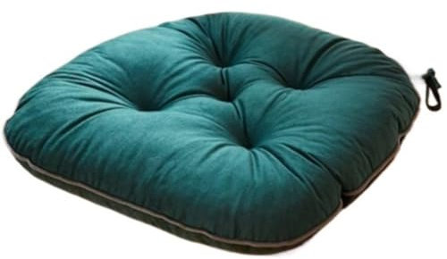 Modern Soft Velvet Kitchen Chair Cushions with Ties 48x45cm (18.9x17.7in) - Comfortable Seat Pads for Dining Chairs Stylish and Functional Upholstered Cushions