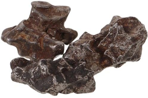 OKUMEYR Iron Meteorite Mineral Specimen 5g Authentic Asteroid Rock Educational Scientific Specimen for Classroom Teaching and Desktop Ornament Table Decor