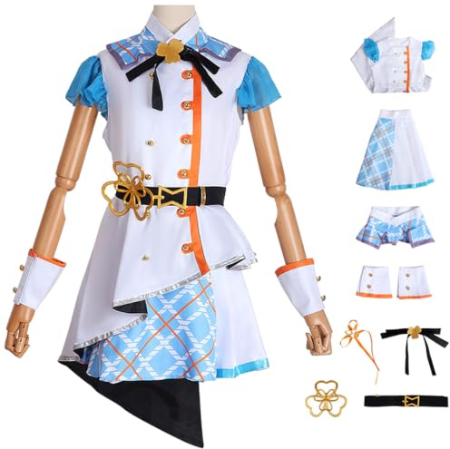 AYIMEIS Hanasato Minori/Hinomori Shizuku/Momoi Airi/Kiritani Haruka Cosplay Costume Déguisement de Project Sekai Uniforme Noël Halloween Carnaval Fête Performance Anime Costume Adulte S-3XL