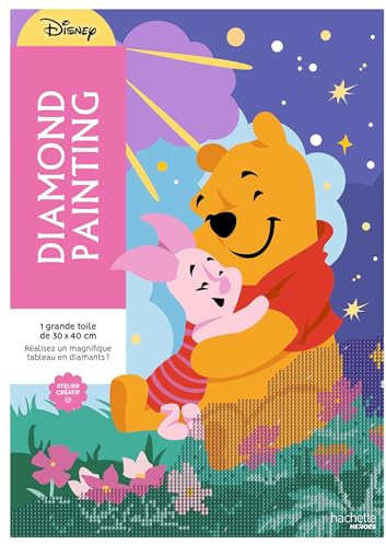 Kit diamond painting Disney officiel - Winnie l'Ourson: Réalise un magnifique tableau en diamants !