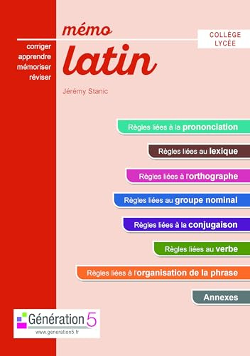 Mémo latin (collège-lycée)