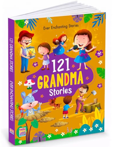121 Grandma Stories - Illustrated Story Books for Kids and Childrens - Bedtime Traditional Short Stories with Colourful Pictures in English | Hello Friend Books - Ages 3+ Years