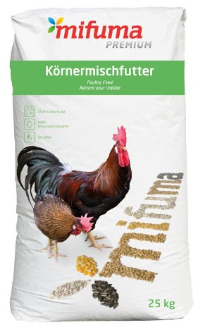 Mifuma Hühnerfutter Geflügelkörner Premium 25 kg