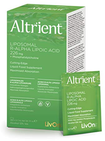 Altrient R-ALA, Ácido Lipoico Alfa Lipoico Reducido/R ALA de LivOn Labs -ALA - Antioxidante, Ácido Liposomal R-Alfa Lipoico