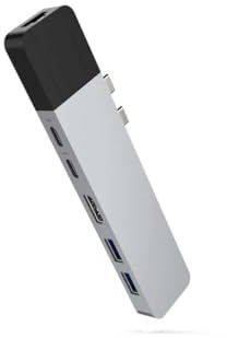 HyperDrive GN28N-SILBER NET 6-in-2 USB-C Hub - Silber