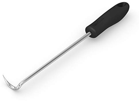Cave Tools Food Flipper and Meat Hook for Grilling, Flipping, and Turning Vegetables and Meats BBQ Grill and Smoker Accessories, Left-Handed, 12-inch