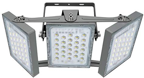 STASUN 150W LED Flutlicht Außen, 15000LM Superhell LED Fluter Flutlicht Außenstrahler, IP65 Wasserfest, 6000K Tageslicht, 3 Flutlicht mit verstellbarem Kopf unter, für Garten, Garage, Hotel ect.