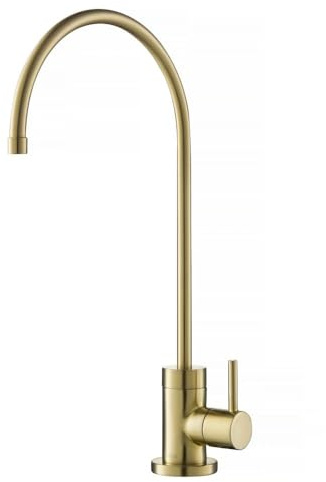 KRAUS Purita 100% Lead-Free Kitchen Water Filter Faucet in Spot Free Antique Champagne Bronze, FF-100SFACB
