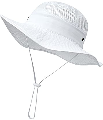 YAMEE Chapeaux de Soleil pour Bébé,Chapeaux D'été Ajustable Fille Garçon, Casquette de Plage Bebe garçon Fille,Chapeau de Seau pour Enfant Fille 6 Mois à 8 Ans