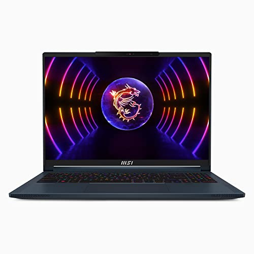 MSI Stealth 16 Studio Gaming Laptop (A13VF-011UK), Latest Intel Core i7-13700H, 16 QHD+ 240Hz Panel, Latest GeForce RTX 4060, GDDR6 8GB, 16GB, 1TB SSD, Windows 11 - Star Blue
