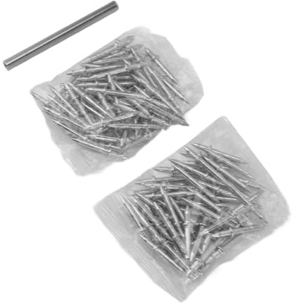 Clou sans Couture de Fil de Plinthe à Double Tête, Clous de Plinthe Double Face 100 Pièces Fixation Sécurisée Longue Durée pour la Fabrication Artisanale
