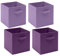 Homullel Foldable Storage Cube Boxes Set of 4, Storage Unit Box with Handle, Collapsible Storage Bins Organiser for Shelf Closet Organization