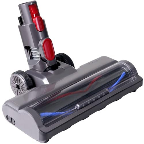 PHALIPIC Bürste kompatibel für Dyson V7, V8, V10, V11, V15 Staubsauger,Bodenbürste mit Frontlichten für Hartböden und Teppich ,Zubehör Flexibler Rotation