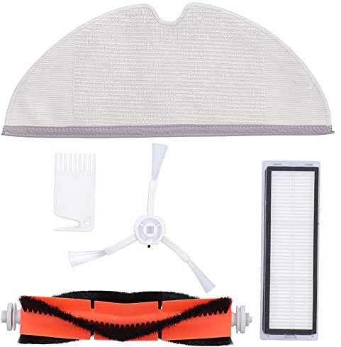 Accessorio per Aspirapolvere, Spazzola Principale Strumenti per la Pulizia dello Schermo del Filtro Laterale Kit di Sostituzione del con Filtro 1C Adatto per Set di Spazzatrici