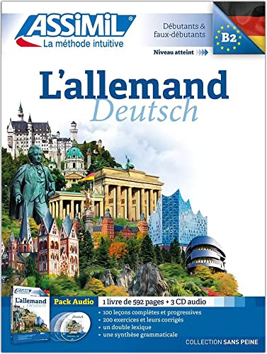 Allemand | Pack Livre + CD | Apprendre L'Allemand Niveau B2 | Collection Sans Peine | Assimil