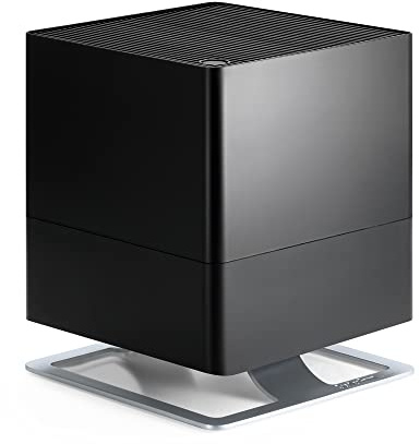 Stadler Form Luftbefeuchter Oskar mit Hygrostat / für Räume bis 50 m² / energiesparend / leise / dimmbare LEDs / Nachtmodus / für Duftstoffe geeignet / Auszeichnung ÖKO TEST 11-2018 / Farbe schwarz