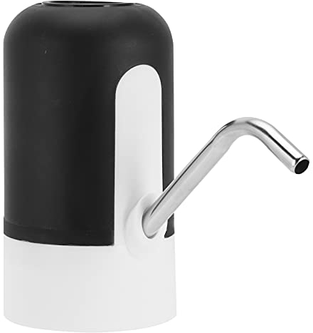 Bomba de Botella de Agua, 4.5L ~ 18.9L Dispensador de Botella de Agua Portátil Carga USB Eléctrica Bomba de Agua Potable Automática para Cocina Oficina en el Hogar Camping Picnics(Negro)