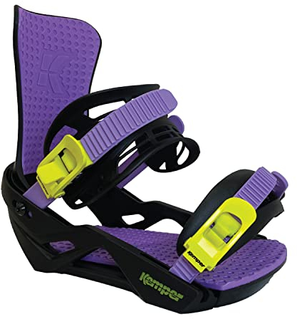 Kemper Unisex – Erwachsene Freestyle Snowboardbindungen, Schwarz, M/L