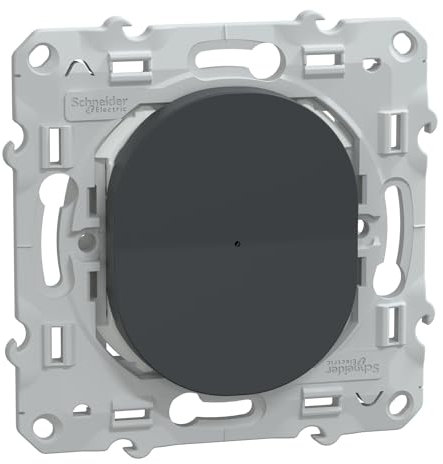 Schneider Electric - Wiser Ovalis - variateur poussoir - 2 fils - zigbee - Anthracite - S340522W