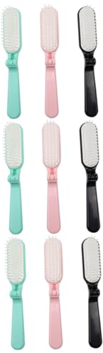 MAGICLULU 9 Stk Klappbarer Glättungskamm haarentwirrungsbürste glättbürste Reisebürste für Frauen kleiner Haarkamm Kämme Haarbürste Entwirrbürste reise faltkamm falten Klappkamm Pflegebürste