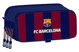 SAFTA F.c Barcelona Big Triple Pencil Case One Size