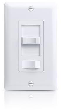 ECOELER Dimmer Switch, Single Pole/3-Way Rocker Dimmer Light Switch, White