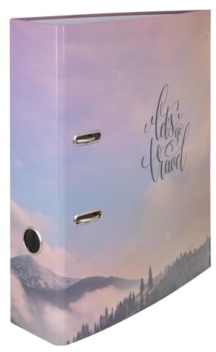 Motivordner / DIN A4 / 8cm Rückenbreite / Berge - Let's go Travel