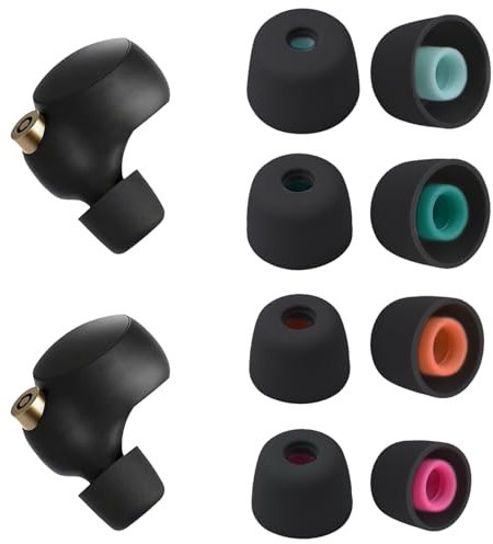 Futuhada Silicone Ecouteurs Intra-Auriculaires, 4 Paires Embouts Écouteurs Intra-Auriculaires Premium, Compatibles avec WF-1000XM5/1000XM4, Noir