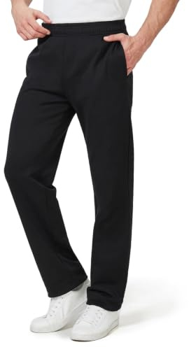 Zylioo Joggers for Men UK Tall Extra Long Tracksuit Bottoms Open Hem | Tracksuit bottoms men tall with extra long straight legs, drawstring waist and side pockets for relaxed everyday comfort