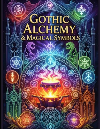 Gothic Alchemy & Magical Symbols: An Esoteric Adult Coloring Book with Mystical Alchemy, Occult Sigils, Witchy Art & Gothic Symbolism (Mystic Realms Collection)