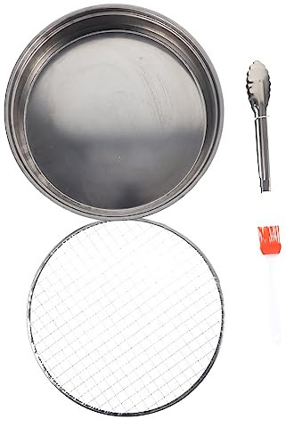 Milisten 1 Juego Parrilla Barbacoa Desechable de Inoxidable para Camping Rack Portátil para Actividades al Aire para Picnics y Fiestas