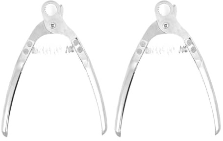 Paquete de 2 tijeras de acero inoxidable de grado alimenticio con mango ergonómico para mariscos para uso doméstico y profesional, utensilio de cocina
