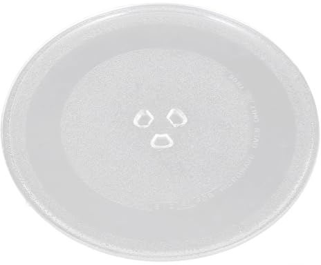 NUOBESTY Piatto Girevole in Vetro Trasparente 25,5 CM per Microonde, Teglia da Forno Sostitutiva Resistente, Accessorio Microonde Facile da Pulire e Installare