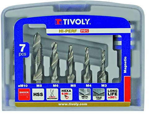 Bohrerschleifgerät 10502970001 – Pack von 6 Spitzen, männliche avellanador M3, M4, M5, M6, M8, M10