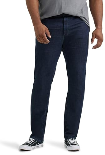 Lee Men's Big & Tall Extreme Motion Athletic Taper Jean Zander 44W x 28L
