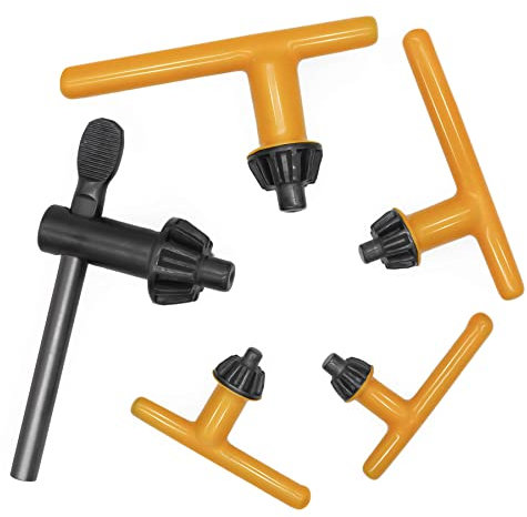 Famgee Replacement Drill Chuck Key Wrench Electric Drill Clamping Tool (Chuck Diameter: 3/4 / 5/8 / 1/2 / 3/8 / 1/4) - 5 Sizes