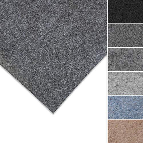 Floordirekt Nålfilt Superflex | Innerbeklädnad | Perfekt för restaurering och underhåll | hög kvalitet och flexibel | nålfilt | individuellt skärbar (antracit, 200 x 300 cm)
