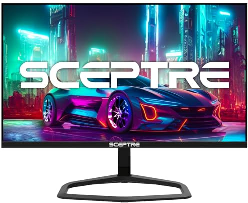 SCEPTRE New 24.5-inch Gaming Monitor 240Hz 1ms DisplayPort x2 HDMI x2 100% sRGB AMD FreeSync Premium Build-in Speakers, Machine Black 2024 (E255B-FWD240 Series)