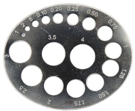 Calibre para medir tus diamantes, perlas y piedras preciosas, medida de 0,01 a 4 quilates, herramientas sencillas de acero niquelado