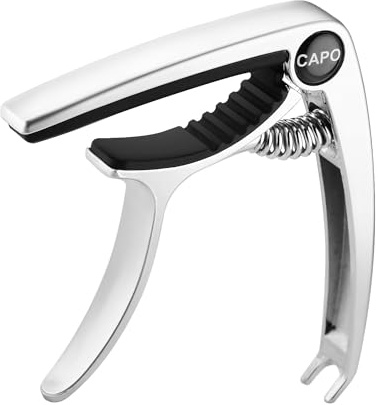 IMUSGO Guitar Capo For Acoustic Guitar Acoustic Guitar Capo For Electric Guitar Acoustic Guitar Capo 6 String Guitar Capo For Acoustic Kapo Guitar Capos Silver