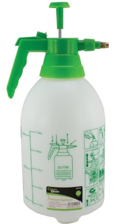 Garden Mile Pulvérisateur à pompe de 3 L en plastique robuste pour jardin, voiture, terrasse, désherbant, pulvérisateur à pression, léger et portable